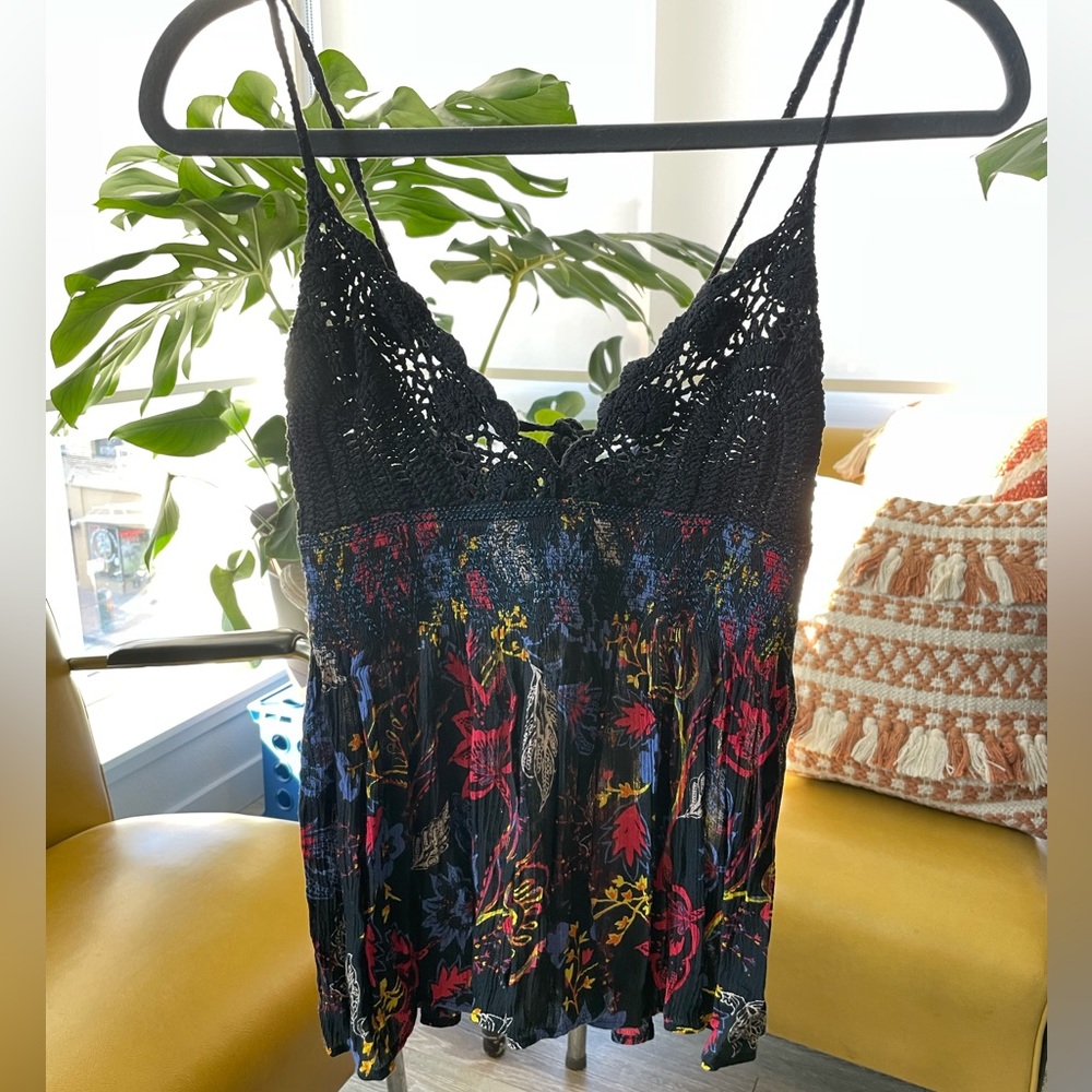 Free People Crochet Tank Top
